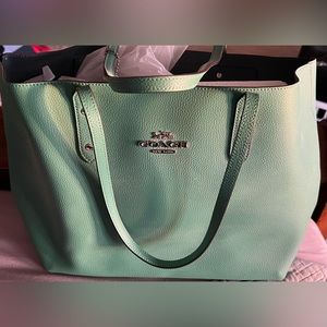 Brand new Coach tote bag, beautiful green